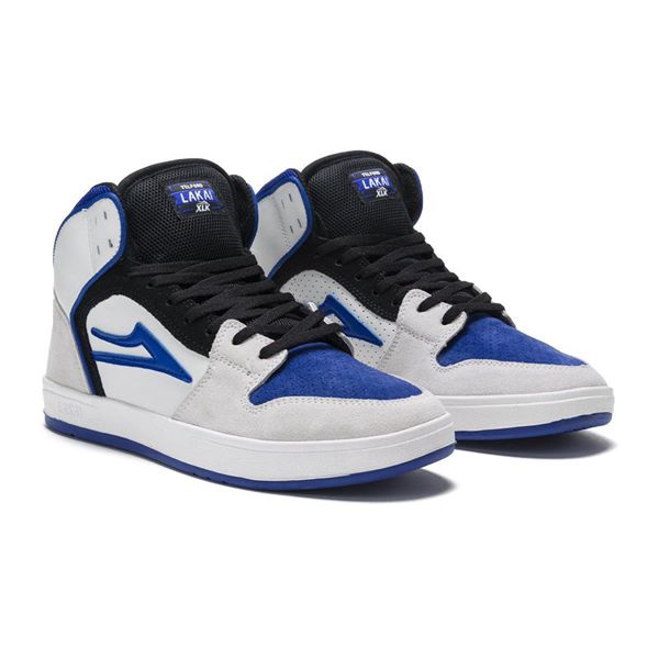 LaKai Telford White/Blue/Black Skate Shoes Mens | Australia RQ2-5560